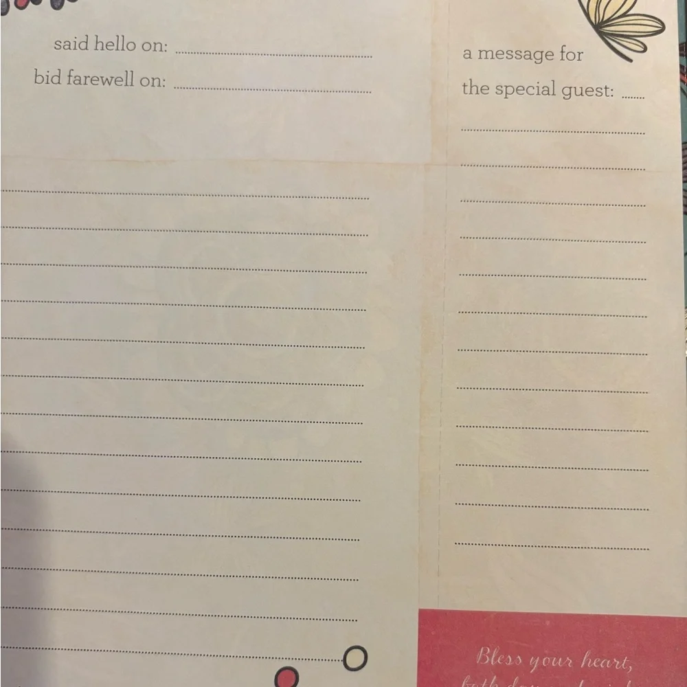 Blessings Unlimited Floral Guest Book